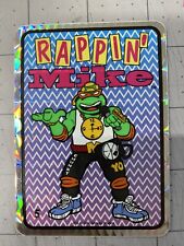1993 Teenage Mutant Ninja Turtles MICHAELANGELO  RAPP Vending Prism Sticker TMNT picture