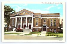 Postcard First Methodist Church Fremont Nebraska Curt Teich Co. picture