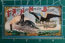  Vintage Army and Navy Advertising Sewing Needle Book Kit NOS picture
