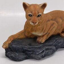 Vintage Holland Mold Ceramic Mountain Lion Cougar Puma Panther Big Cat Lodge  picture