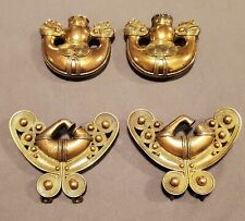 Pre-Columbian Tairona Brass Nose Ring Belt Buckle & Brass Dragon Belt Buckle Old picture
