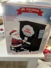 Mr. Christmas Christmas Décor 7.4 in Sing-a-Long Santa- WORKS In Box picture