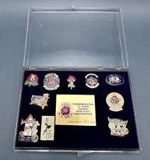 1986-1995 10 YR. KIWANIS ROSE BOWL FLOAT PARTICIPATION LIMITED EDITION PIN SET picture