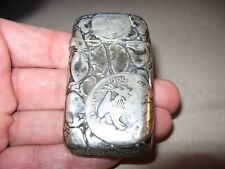 Scarce Antique Gorham Sterling Silver Match Holder With US Seated Liberty Coins picture