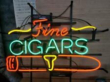 Fine Cigars Cigarette Neon Light Sign Beer Lamp Real Glass Decor Artwork 20
