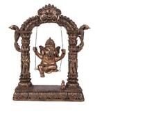 PT Pacific Trading Hand Painted Ganesha Resin Figure on Swing picture