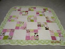 Nine Patch Quilt 35x35 Baby Quilt/Wall Hanging/Table Topper Country Chic picture