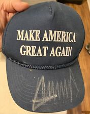 Donald Trump signed MAGA hat. Make America Great hat was signed at  a 2016 Rally picture