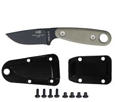 Esee Izula II Knife Black Molded Sheath Belt Clip Plate Tactical EDC Neck Knife picture