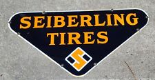Antique Porcelain Seiberling Tires Sign Single Sided picture