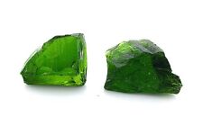 4.72 Gram Two Natural Russian Chrome Diopside Gemstone Gem Facet Rough EBS1157 picture