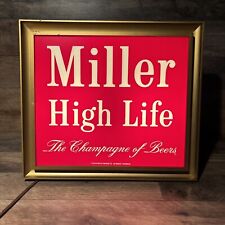 Vintage Miller High Life Beer Lighted Sign The Champagne of Beers picture