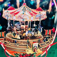 NEW Mr Christmas Holiday Around The Carousel Action/Lights 30 Tune Music Box NIB picture