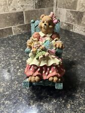ADORABLE Vintage Mama Bear Rocking Chair Music Box “You Are My Sunshine” picture