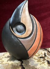 Chulucanas 8” Peru pottery Signed On Bottom By Maneno picture