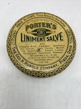 VINTAGE PORTER'S  OINTMENT SALVE ADVERTISING COLLECTIBLE picture