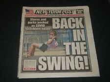 2020 JUNE 23 NEW YORK POST NEWSPAPER - BACK IN THE SWING - LOCKDOWN EASES picture
