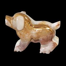 Marble Animal Figurine Dog Collectible Stone Home Decor Gift Housewarming picture