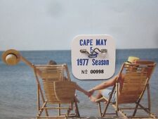 1977   CAPE   MAY   NEW   JERSEY   SEASONAL  BEACH  BADGE/TAG   47  YEARS OLD picture