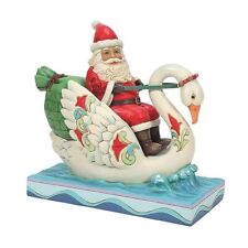 Santa Riding a Swan picture