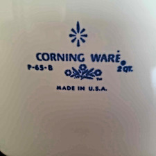 Blue Cornflower Corningware Mixing Bowl 2qt Corning Ware P-65-B Measuring Cup 8c picture