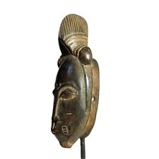 African Vintage Baoulé harvest mask Wall Hanging Hand Carved Home Décor-866 picture