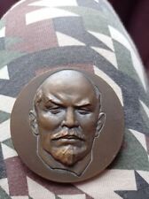 Bronze table medal of Vladimir Ulyanov-Lenin leader of the Revolution USSR 1970 picture