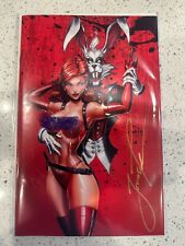 Jessi Zombie Hunter #1 Signed By Jamie Tyndall Kickstarter  Risqué Red Virgin picture