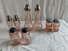 Pink  depression glass salt & pepper shakers **Choice of ONE** picture
