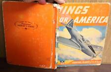 WW II DATE 1941 WINGS FOR AMERICA RAND MCNALLY & COMPANY BOOKLET picture
