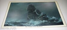 Souvenir PLACEMAT Voyage of the Mayflower -Will Haddon Galleon Plymouth MA. picture