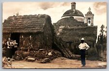 Xochimilco Cottage Mexico Real Photo Postcard. RPPC picture
