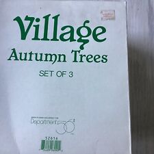 Dept 56 Dickens Village Series Autumn Trees 3 Piece 52616 picture