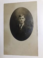Vintage 1910 Young Man RPPC Postcard picture