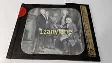 QRS Glass Magic Lantern Slide Photo AMERICAN HISTORY FIRST CABINET picture