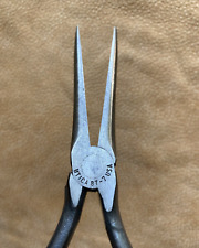 Vtg. Pair of Utica 87-7 Duckbill Pliers USA Smooth Jaw (Good Working Condition) picture