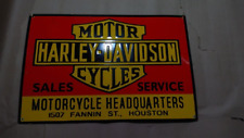 Porcelain Harley Davidson Enamel Sign Size 24