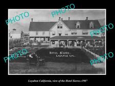 OLD LARGE HISTORIC PHOTO OF LOYALTON CALIFORNIA VIEW OF THE HOTEL SIERRA 1907 picture
