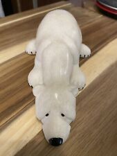 2002 Quarry Critters Polar Bear Polished White Stone picture