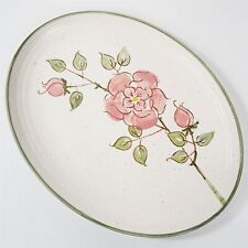 Vintage Metlox Poppytrail California Rose Pink Oval Serving Platter - 13 1/8