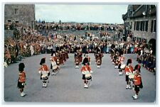 c1960 Black Watch Pipes Drums Canada Drilling Fort Ticonderoga New York Postcard picture