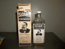 vintage sloan's linament bottle and box 6 oz picture