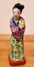Antique Chinese porcelain woman figurine picture
