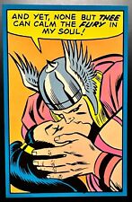 Marvel Third Eye Black Light Greeting Card - Thor & Sif from Thor #184 picture