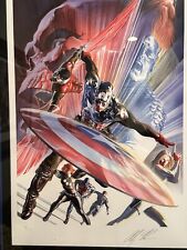 Alex Ross SIGNED Captain America #600 Sideshow Exclusive Art Print Red Skull  picture