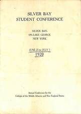 1920 Silver Bay Student Conference College Mid Atlantic New England Program CP11 picture