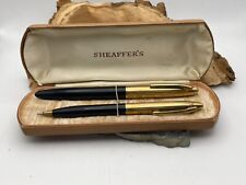Vintage (1940's) Sheaffer Crest Deluxe Pen and Pencil set orig. case--1242.24 picture