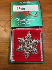Sterling Silver Gorham Archive Collection 1982 Christmas Ornament Xmas Snowflake picture