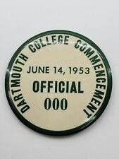 RARE 1953 Dartmouth College Commencement Graduation Official 000 Pin W&H Co picture