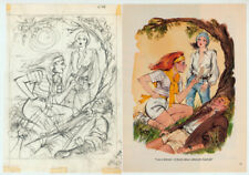 Doug Sneyd Signed Original Playboy Art Pencil Sketch June '88 Redhead & Brunette picture